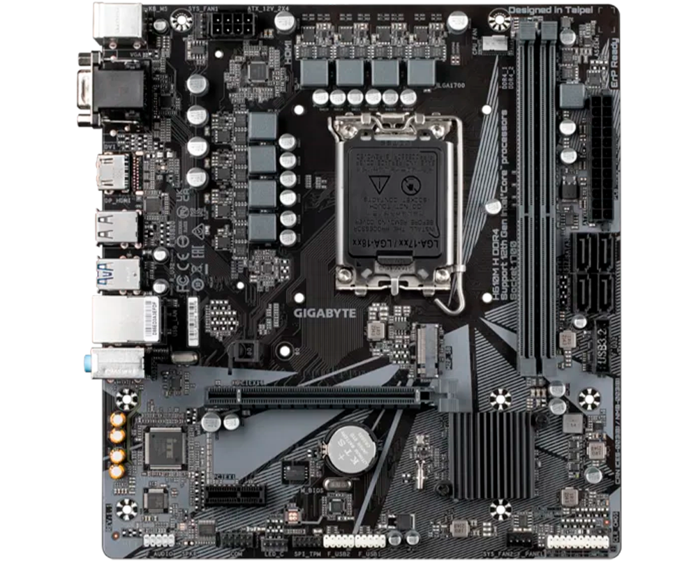 Материнская плата Gigabyte H610M H DDR4 LGA1700