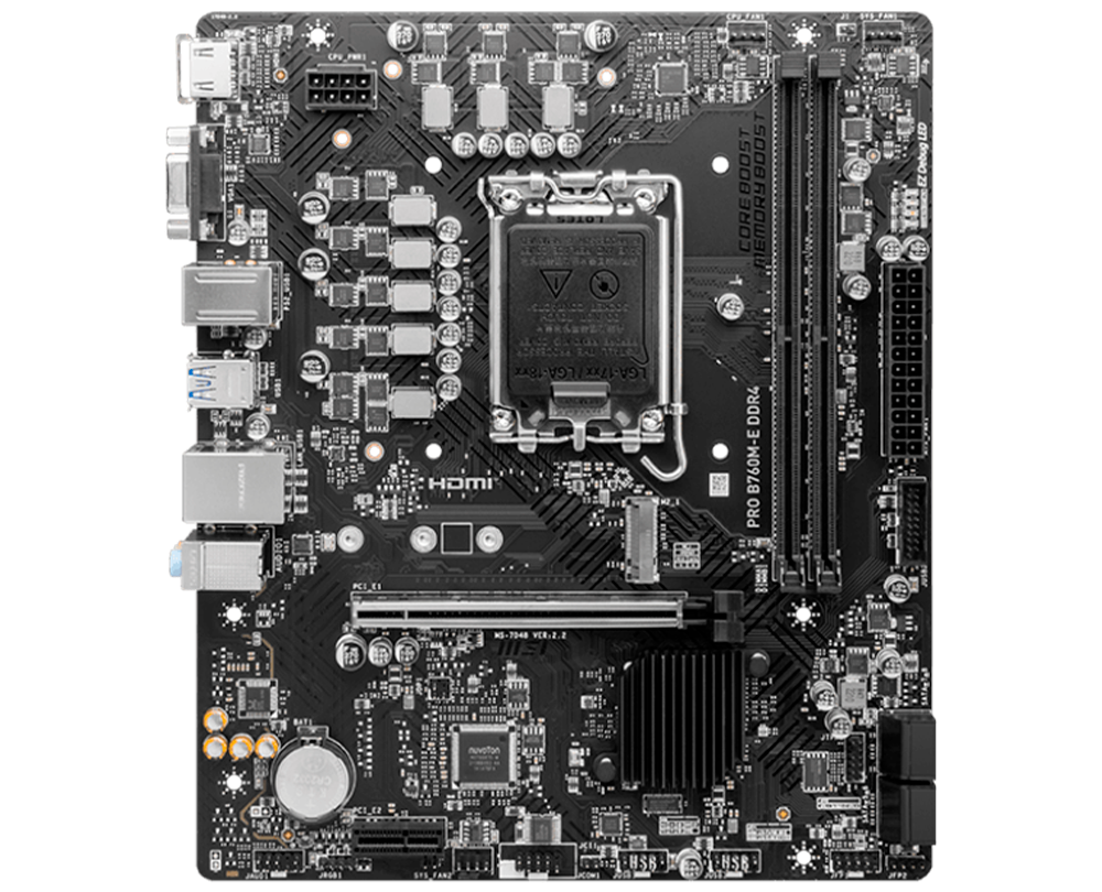 Материнская плата MSI PRO B760M-E DDR4 LGA1700