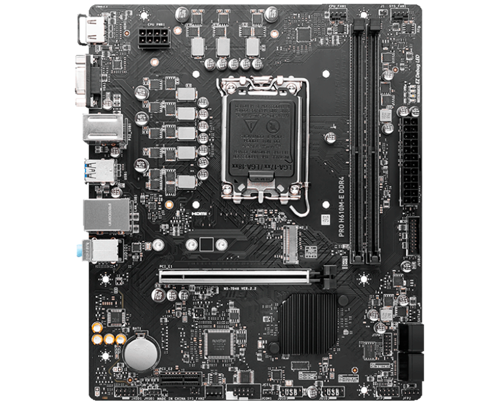 Материнская плата MSI PRO H610M-E DDR4 LGA1700