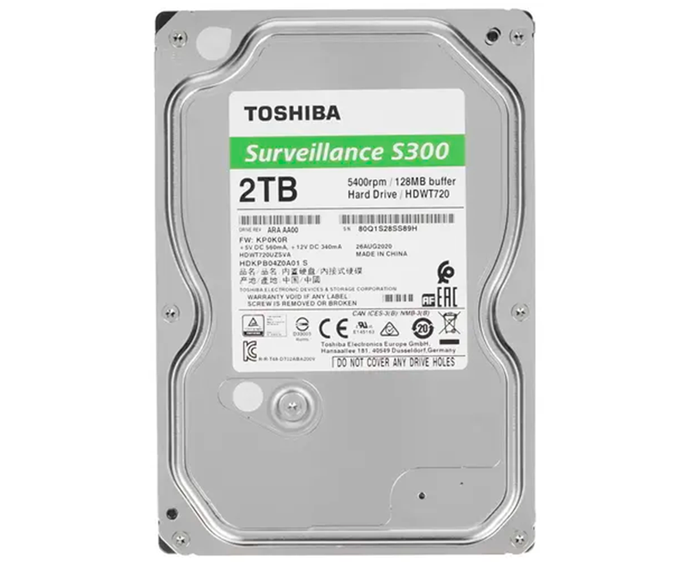Жесткий диск Toshiba Surveillance S300 2TB (HDWT720UZSVA)