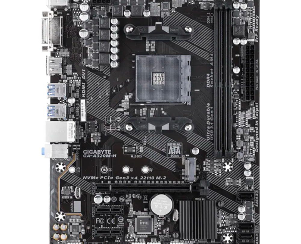 Материнская плата Gigabyte A320M-H DDR4 AM4