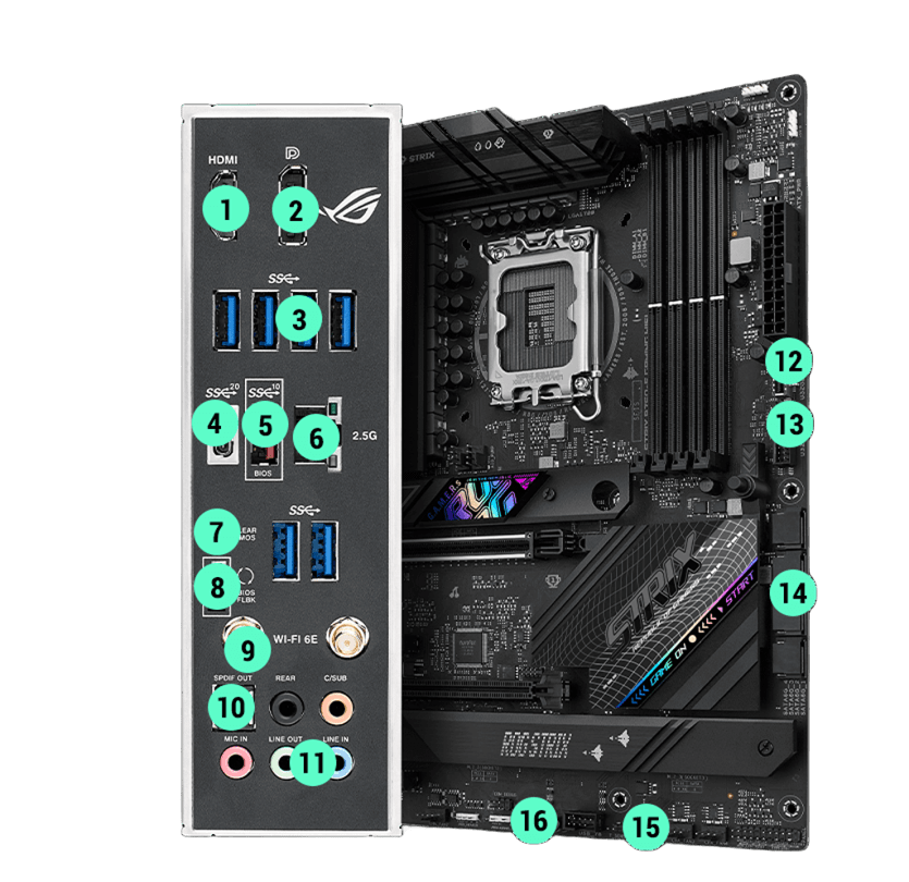 MB ASUS ROG STRIX B760-F GAMING WIFI