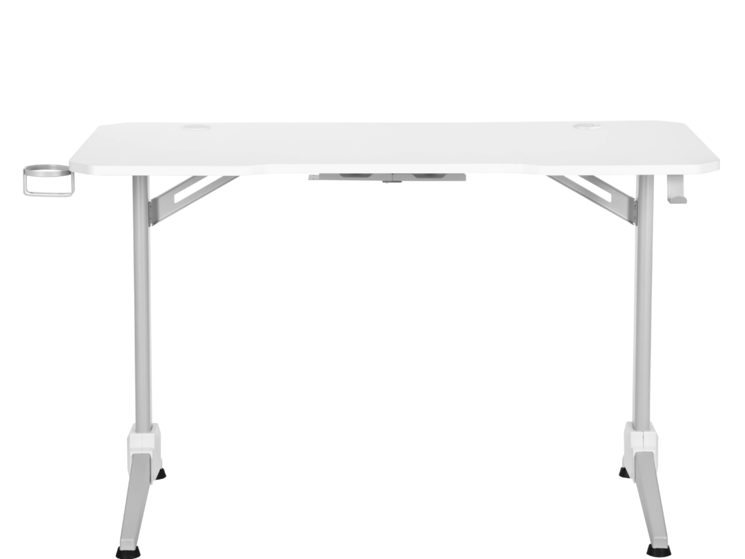 Компьютерный стол OTOROSHI white-grey