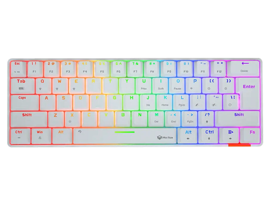 Проводная клавиатура Meetion MK005BT White