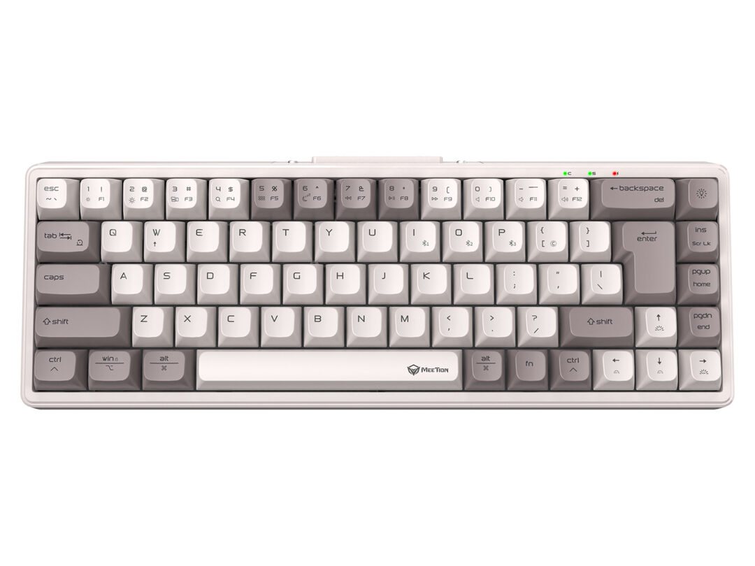 Беспроводная клавиатура Meetion MK12 White